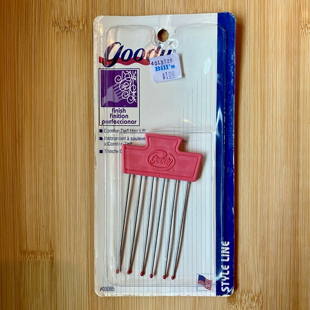 Vintage 1996 Goody Comfor-Tip Hair Lift in Pink